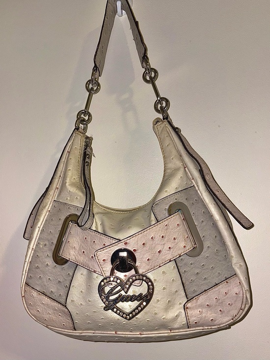 Guess Handbags - Rare GUESS Faux Ostrich Shoulder Bag